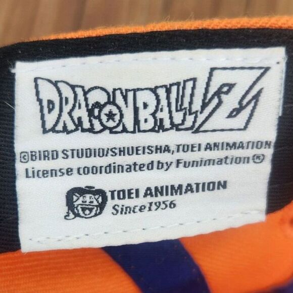 Dragon Ball Z Goku Emblem Snapback Hat Cap Orange Blue Anime Fantasy Martial Art - Picture 10 of 11